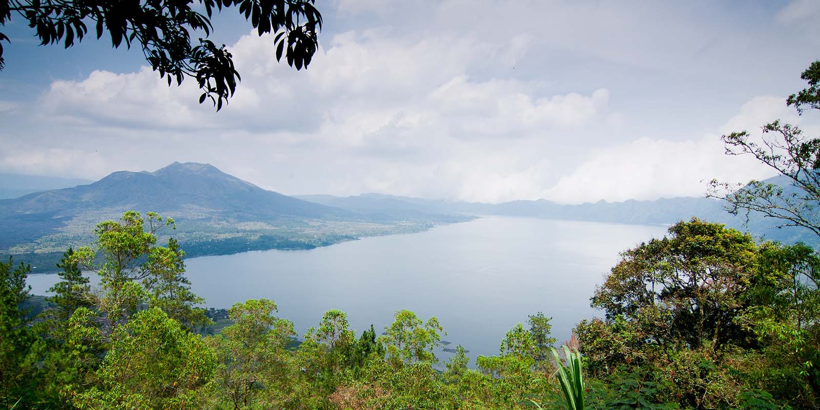 Gunung Batur lake and volcano