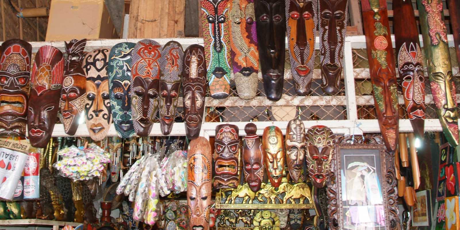 Masks in Bedugul market